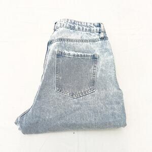 TGLA High Rise Mom Jean Acid Wash Denim Jeans Zip Fly Size 26